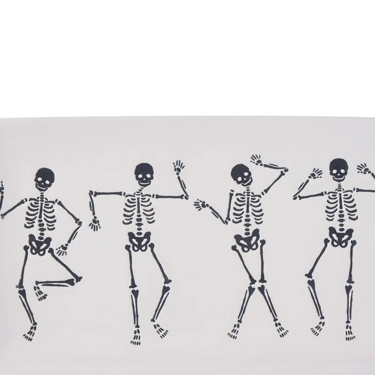 Way to Celebrate Halloween Dancing Skeletons Tray | Walmart (US)