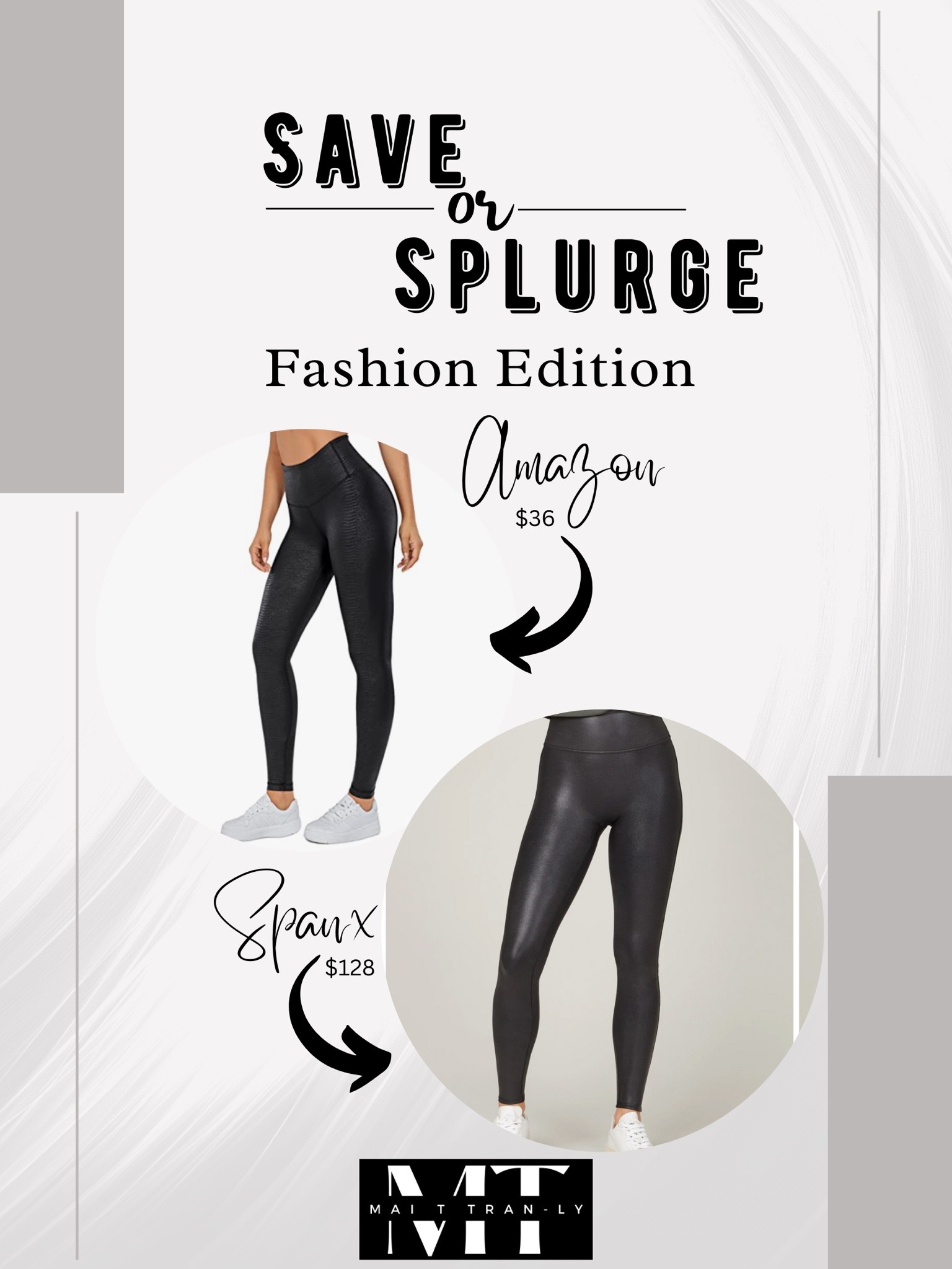 Save or Splurge 
Black leather leggings

#LTKU #LTKworkwear #LTKstyletip