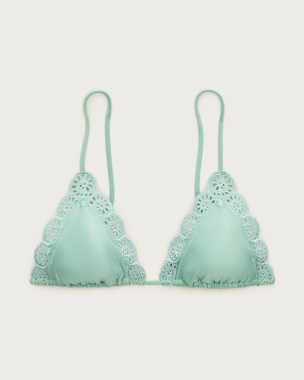 Perfect eyelet string bikini top in Classic Sculpt™ | J. Crew US