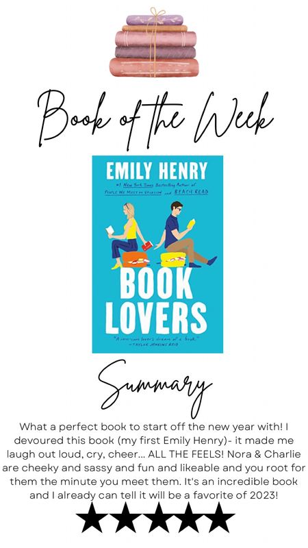 Book review: book lovers by Emily Henry. 

#LTKFind