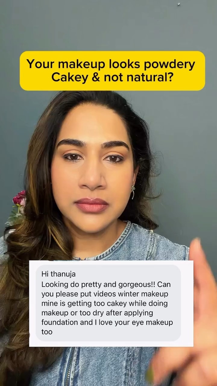 Simple solution for cakey or powdery looking makeup. 

Once you start doing your makeup this way, you will never go back. 💕

Comment “makeup” for all products featured. 

💡 tips for natural & dewy skin like makeup look.