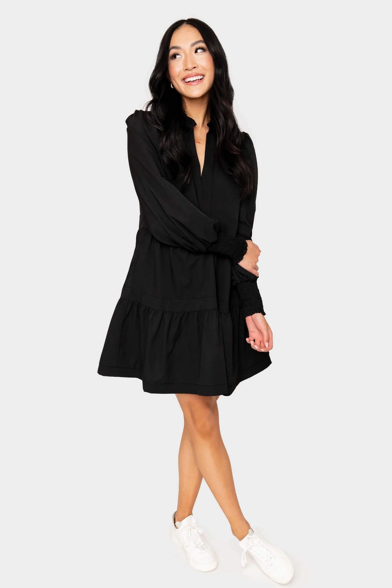 Long Sleeve Decked Out Day Dress | Gibson