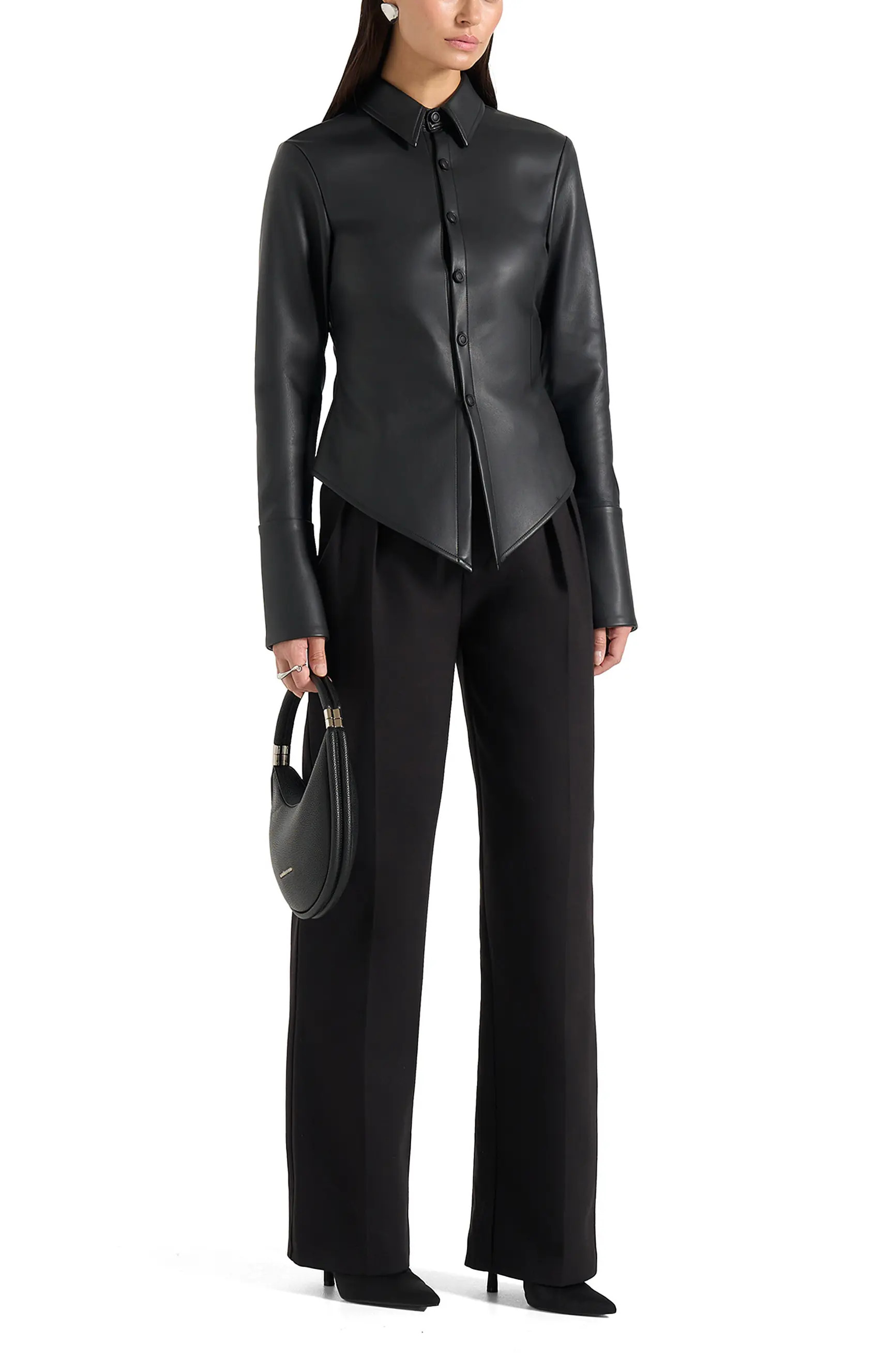 Sonia Leather Cinch Shirt (Women) | Nordstrom | Nordstrom