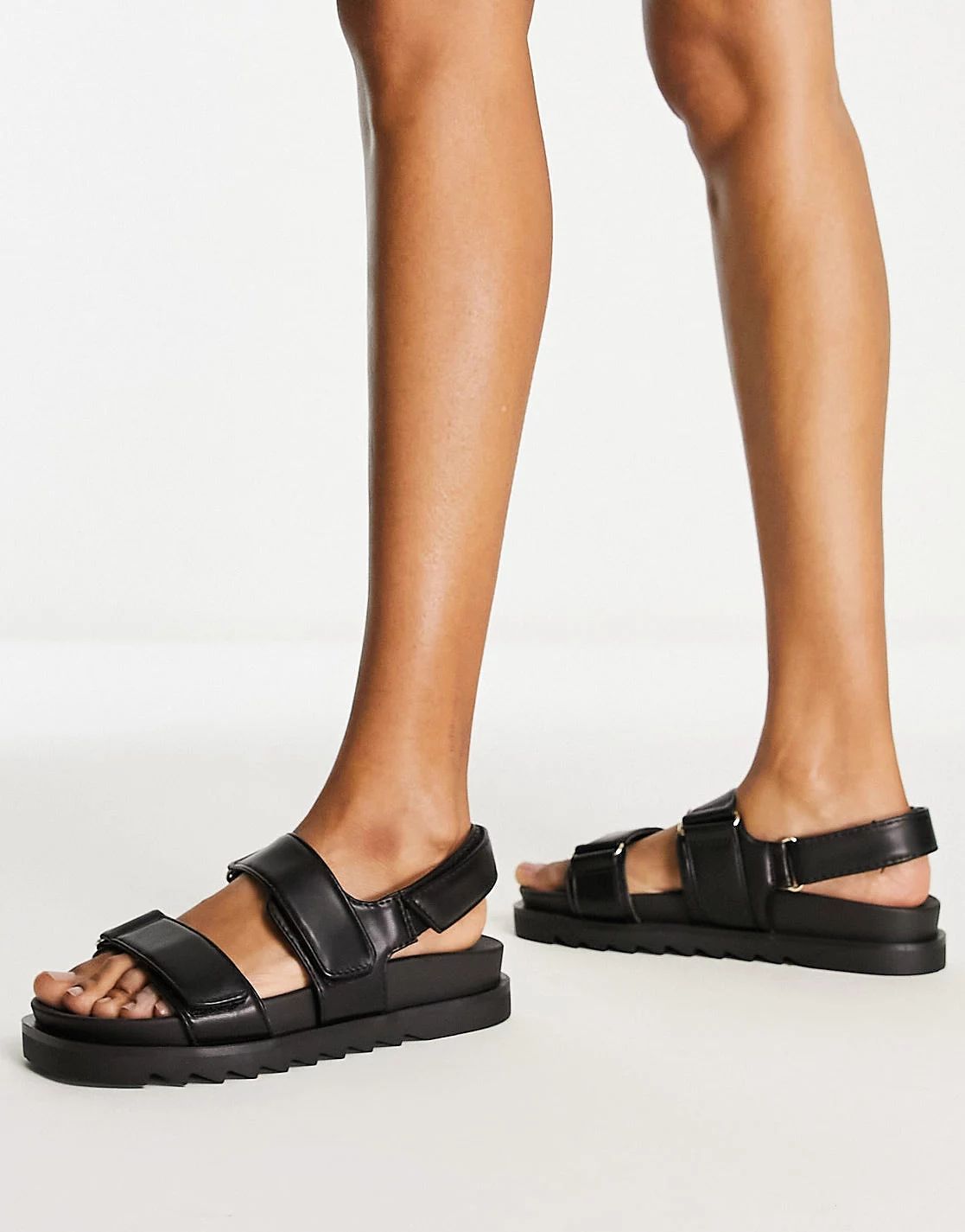 Stradivarius grandad sandal in black | ASOS (Global)