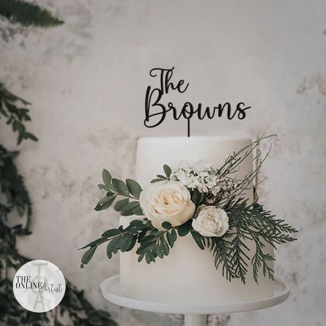 Gold Mr and Mrs Cake Topper for Wedding / Personalized Wedding Cake Topper / Rustic Wedding Cake ... | Etsy (US)