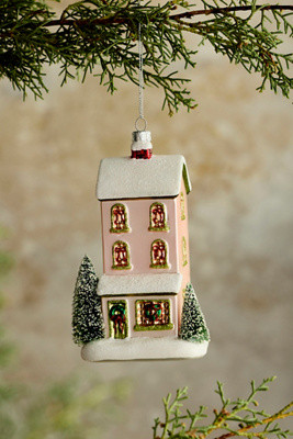 Snowy House Ornament | Anthropologie (US)