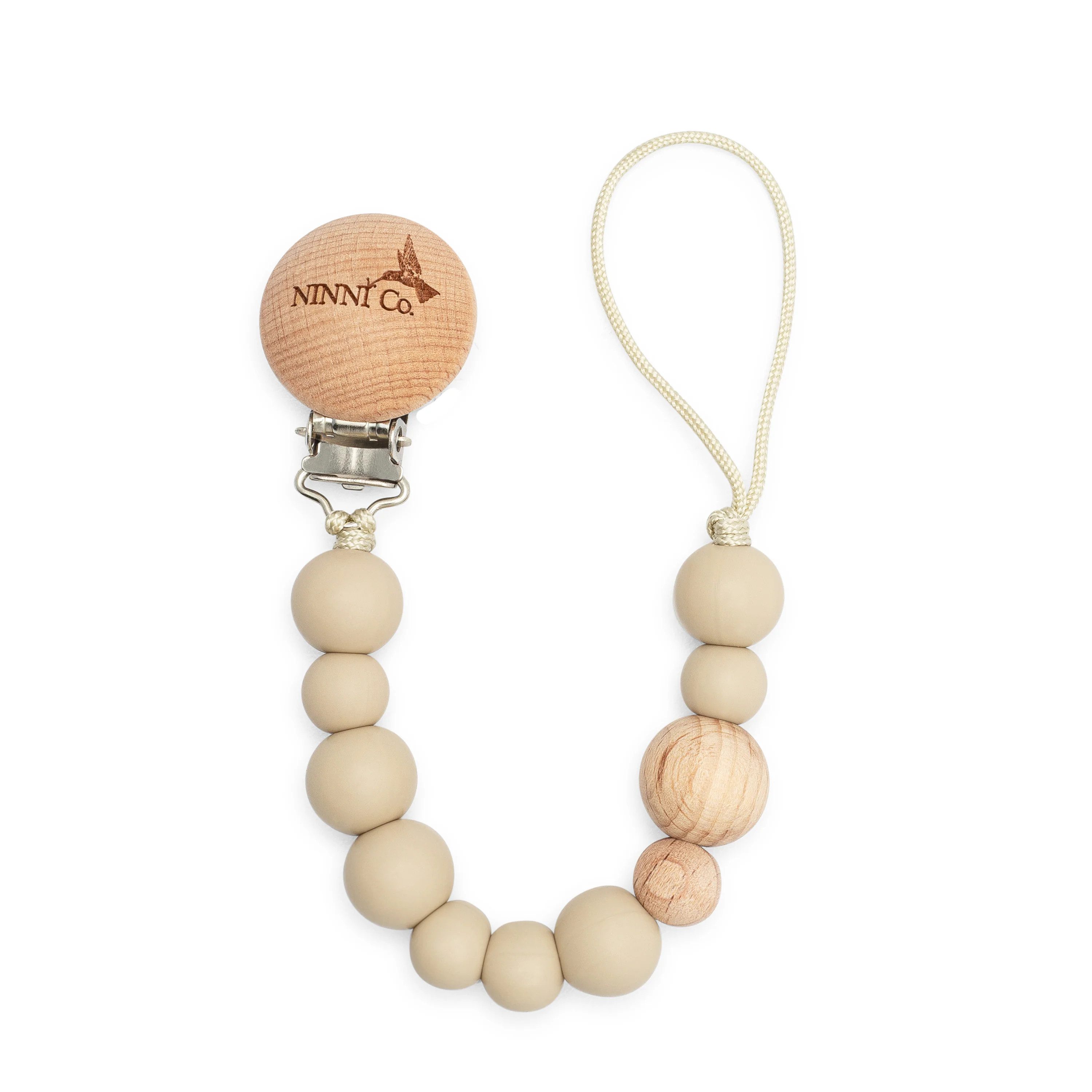 Ninni Co. Toffee Brown Pacifier Clip | Ninni Co