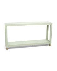 58x31in Linen Wrapped Console Table | TJ Maxx