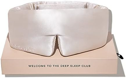 DROWSY Silk Sleep Mask - Face-Hugging, Padded Cocoon for Luxury Sleep in Total Darkness - 100% Pu... | Amazon (US)