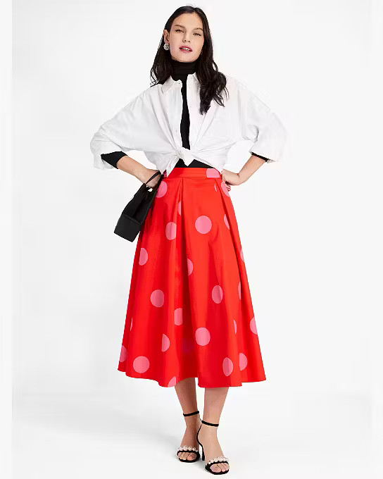Giant Dot Faille Skirt | Kate Spade (US)