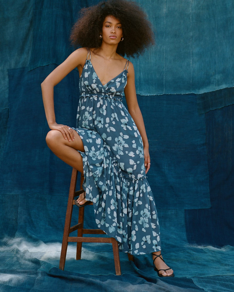 Women's Floaty Femme Ruffle Maxi Dress | Women's New Arrivals | Abercrombie.com | Abercrombie & Fitch (US)