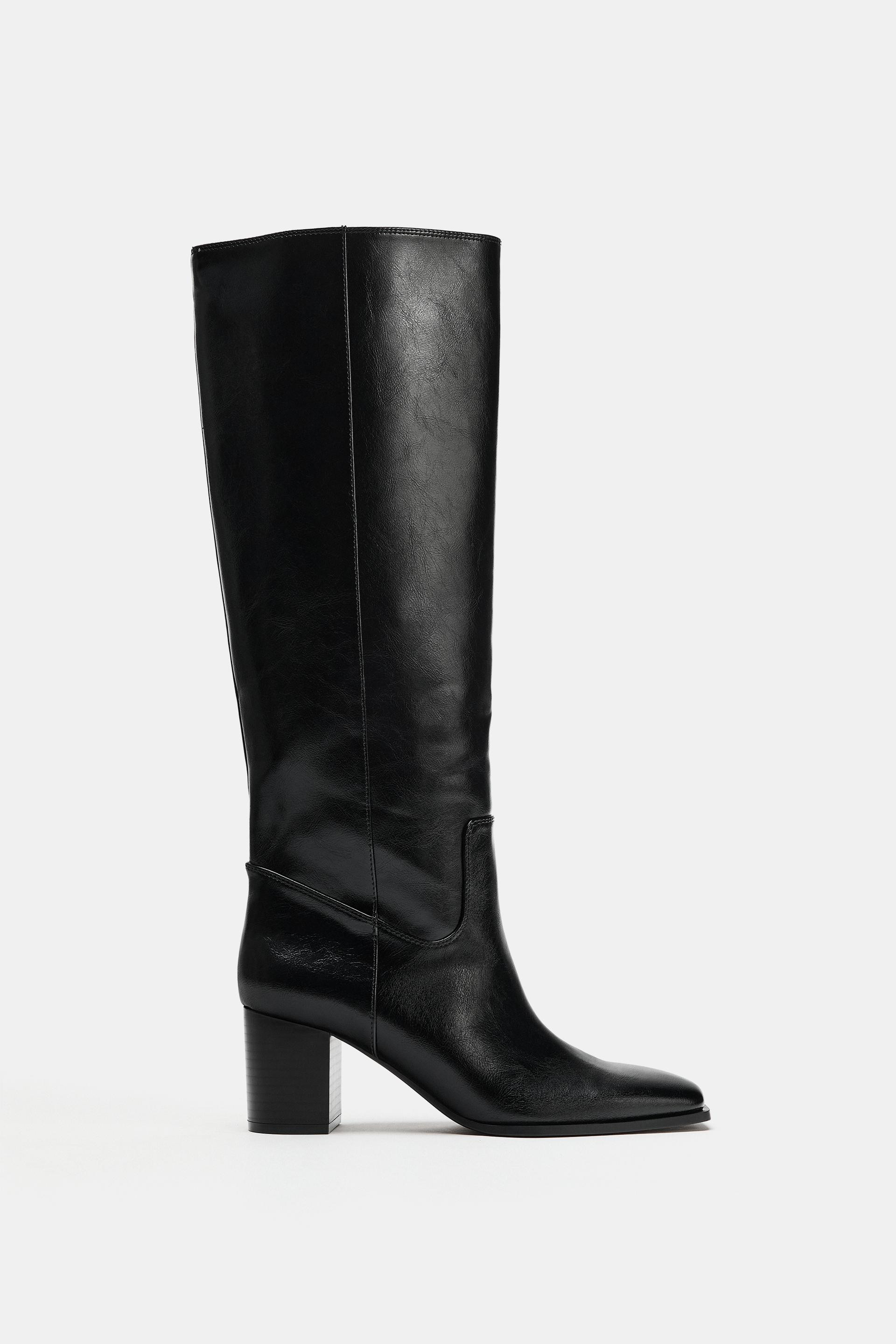 BLOCK HEELED BOOTS | Zara US