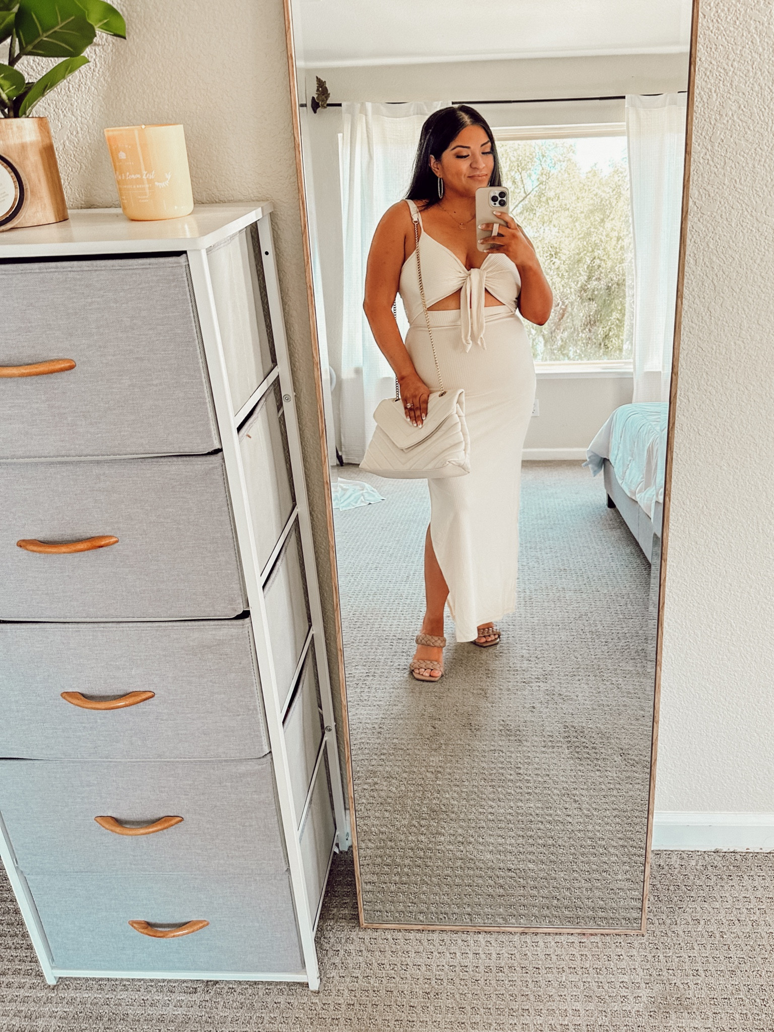 Got so many compliments on this dress when I wore it to brunch today! Fits true to size, I'm wearing size medium. Comes in so many colors but this beige one was a little sheer so wore shapewear underneath. 

#LTKTravel #LTKFindsUnder50 #LTKParties