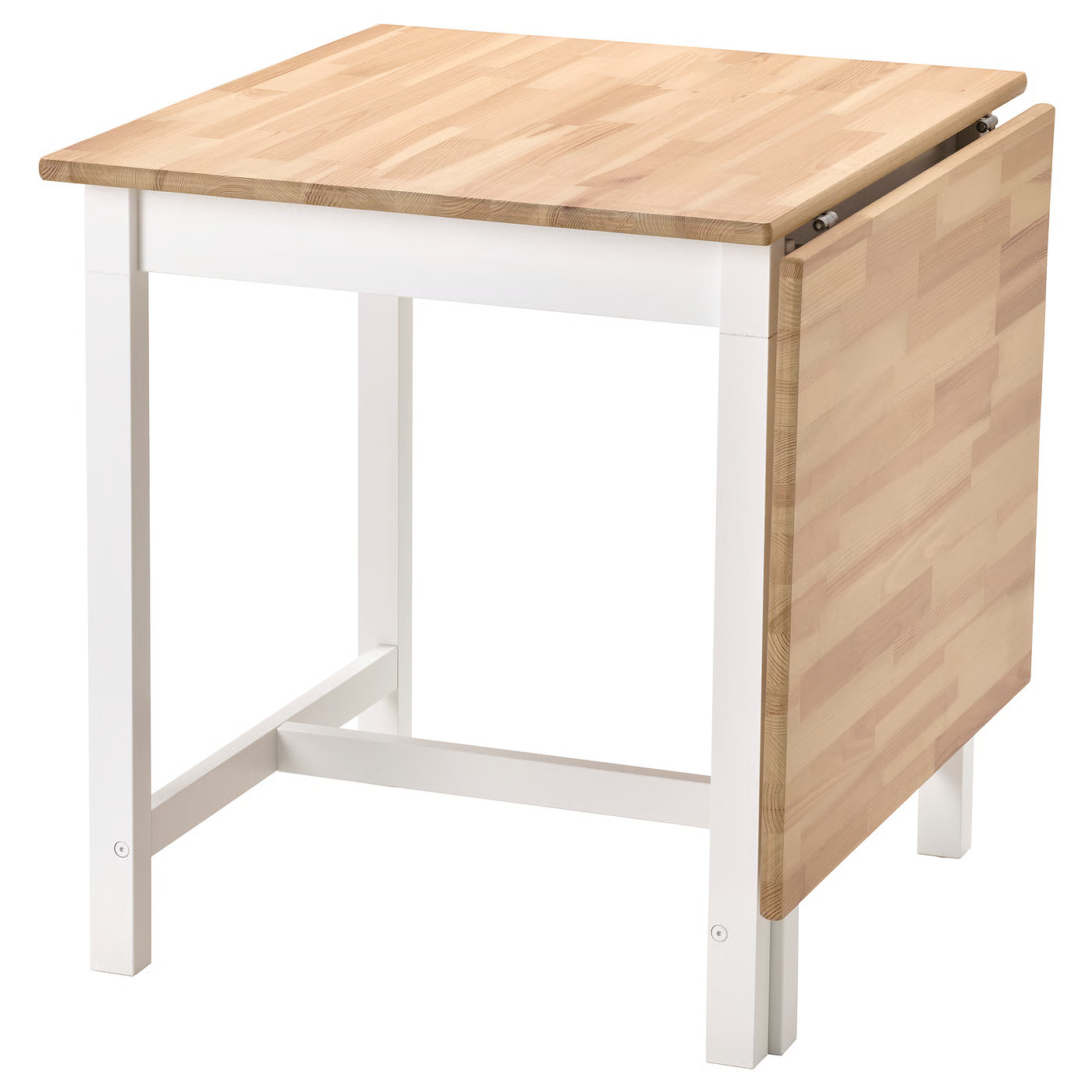 PINNTORP Gateleg table, light brown stained/white stained, 26 3/8/48 7/8x29 1/2 " | IKEA US