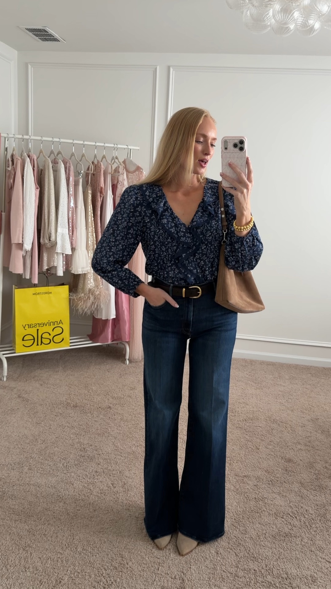 These are by far my favorite jeans in the sale. They’re so easy to style and I’ll be sharing more looks with them soon!! 

Sizing: if between size down. These have a good amount of stretch to them! I’m wearing a 27 here and ordered the 26 just to see how they feel. But I’m usually a 27 or 28 in jeans. 

Nordstrom anniversary sale try on haul haul// fall outfits // denim review // NSALE jeans // mother jeans

#LTKSaleAlert