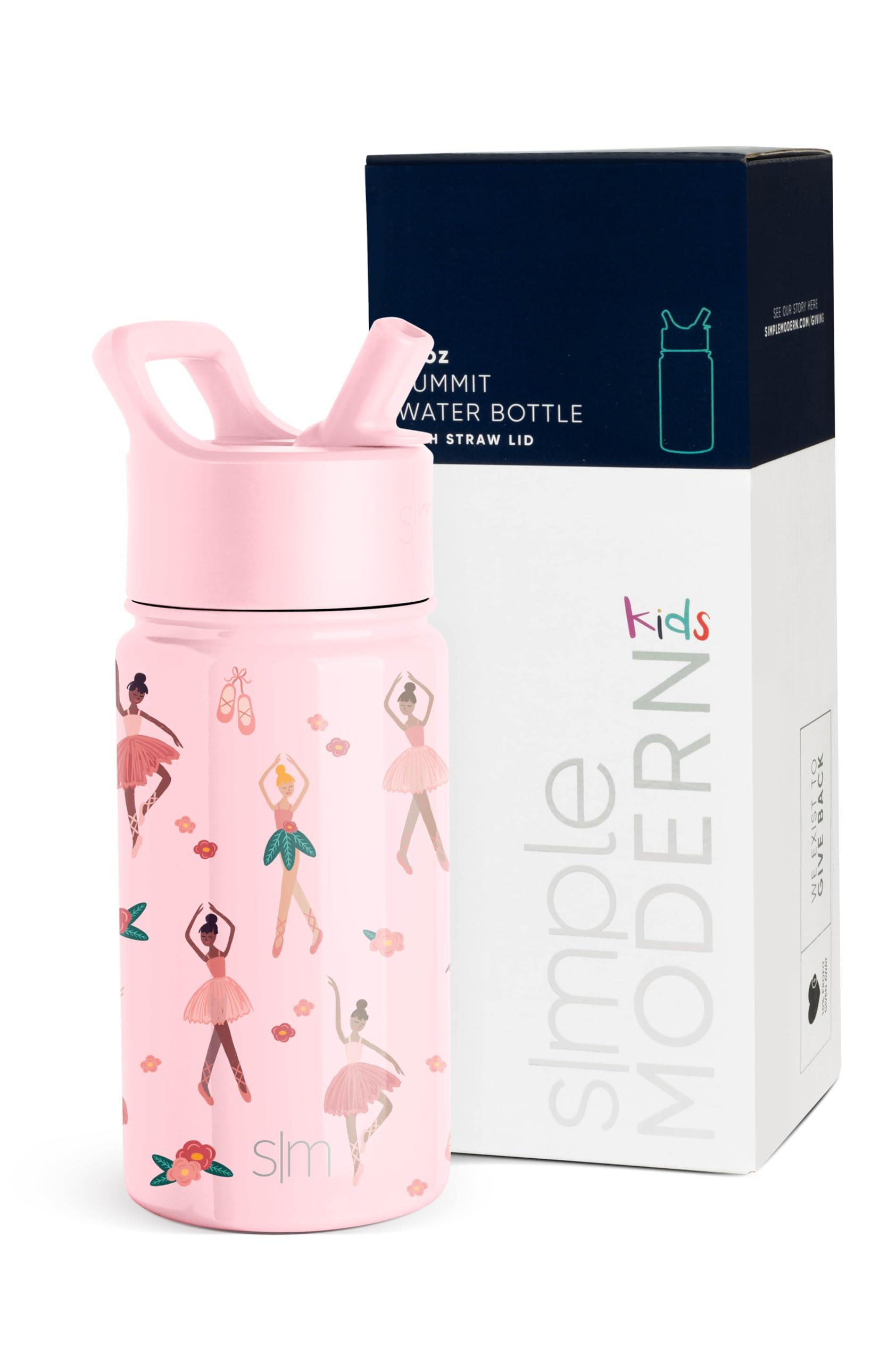 Simple Modern Kids Water Bottle with Straw Lid | Insulated Stainless Steel Reusable Tumbler for T... | Amazon (US)