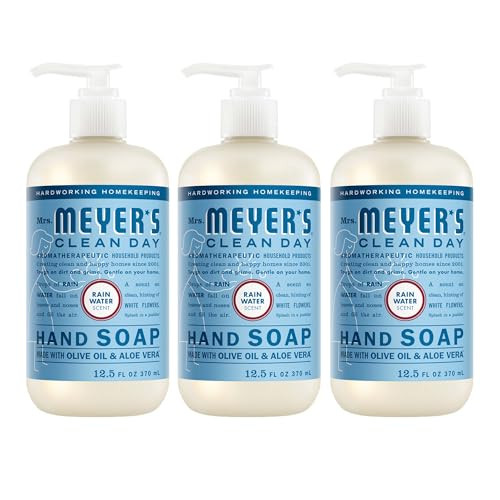 MRS. MEYER'S CLEAN DAY Hand Soap, Rain Water Scent, 12.5 Fl Oz Bottle - 3 Pack | Amazon (US)