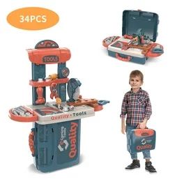 Wooden ToolBox Set,  36 pcs Wooden Tool Kit for Kids,  Montessori Educational Stem Construction T... | Walmart (US)