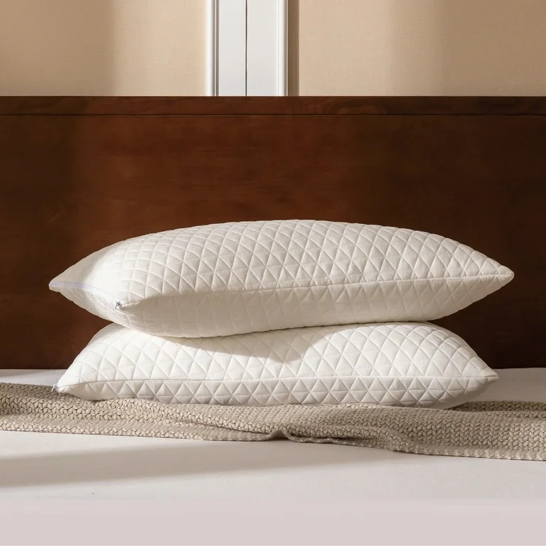 EGO HOME Single Bed Pillow, Shredded Memory Foam Pillow, Standard Queen | Walmart (US)