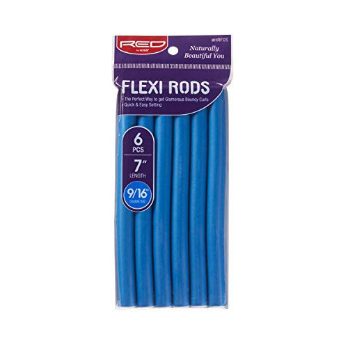 Red by Kiss Flexi Rods - Heatless Hair Curler for 90S Glamorous Bouncy Curls Beach Waves, No Slips, Sleep Styler (7" Length, 9/16" Diameter) | Amazon (US)
