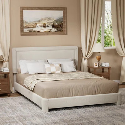 Upholstered Bed Frame With Headboard, No Box Spring Required | Wayfair North America