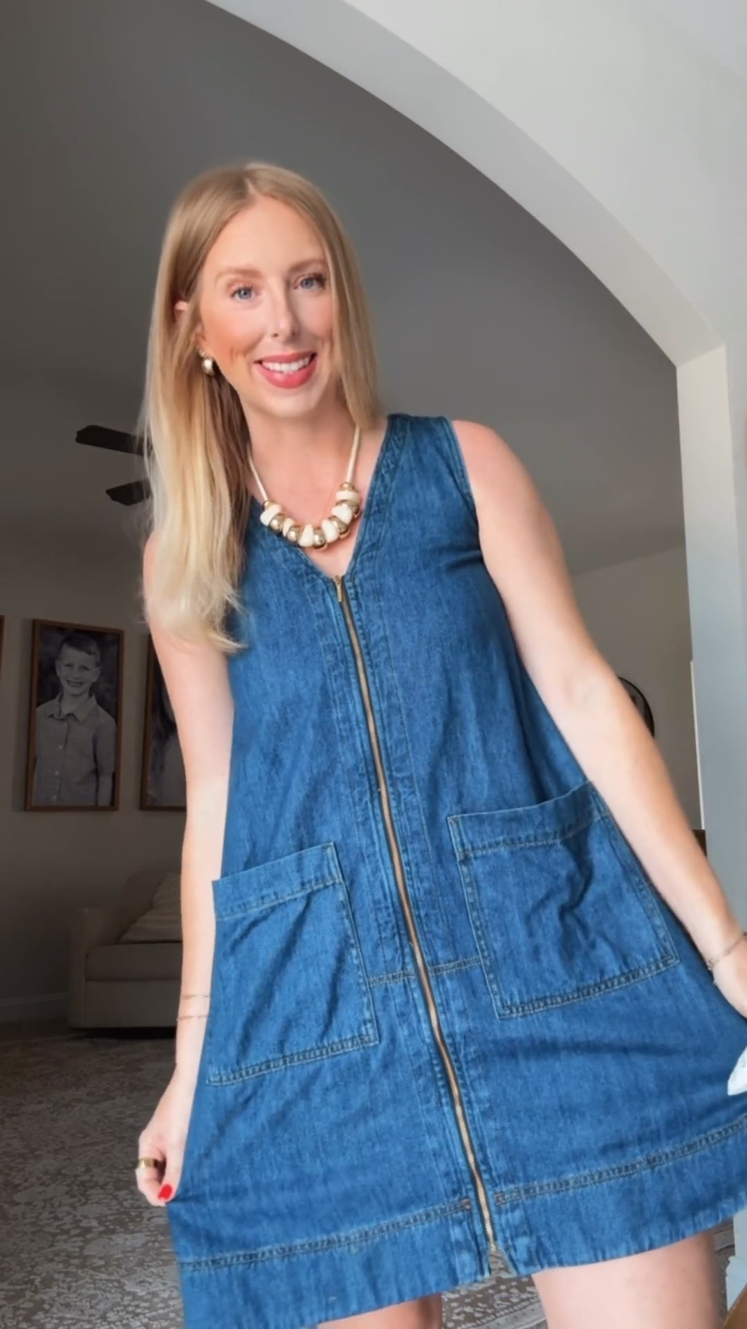 This denim dress is back!

#LTKmomlife #LTKootd