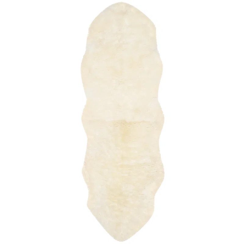 AllModern Mera Handmade Sheepskin White Area Rug & Reviews | Wayfair | Wayfair North America