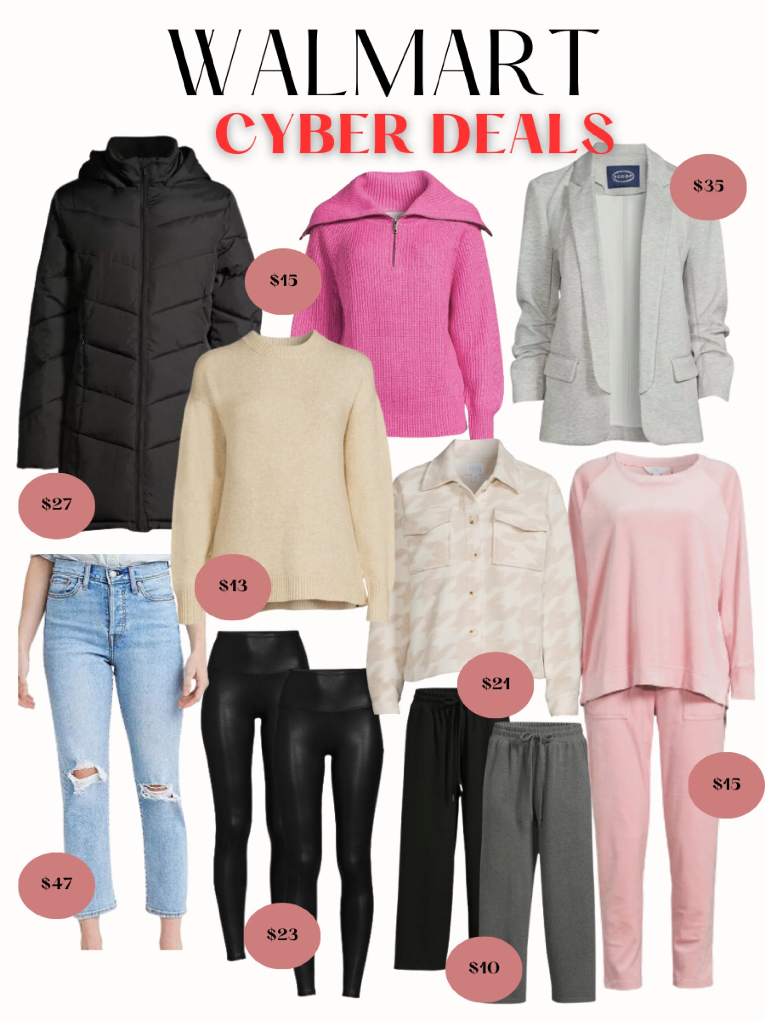 Walmart Cyber Monday Deals🌟

Walmart fashion, Walmart sale alert, Walmart sweaters, fall sweaters, 

#LTKsalealert #LTKCyberWeek #LTKfindsunder50