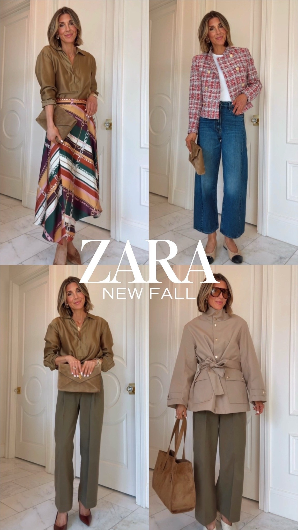 What I bought at Zara for fall. I'm wearing size xs in bottoms / 25 and small j  tops