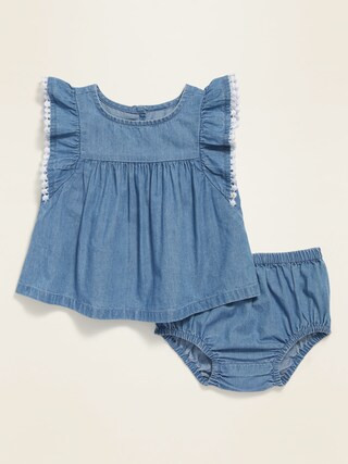 Ruffle-Trim Top & Bloomers Set for Baby | Old Navy (US)