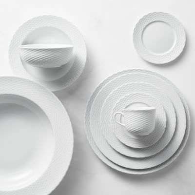 Pillivuyt Basketweave Porcelain Dinnerware Collection | Williams-Sonoma