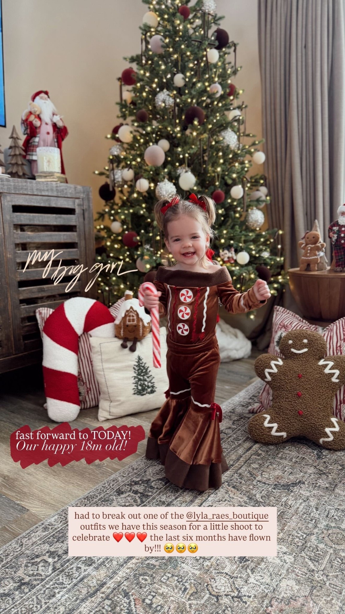 fast forward to TODAY! Our happy 18m old! had to break out one of the @lyla_raes_boutique outfits we have this season for a little shoot to celebrate ❤️❤️❤️ the last six months have flown by!!! 🥹🥹🥹

Code: KAY20 for a discount!!!! 

#LTKootd #LTKHoliday #LTKKids