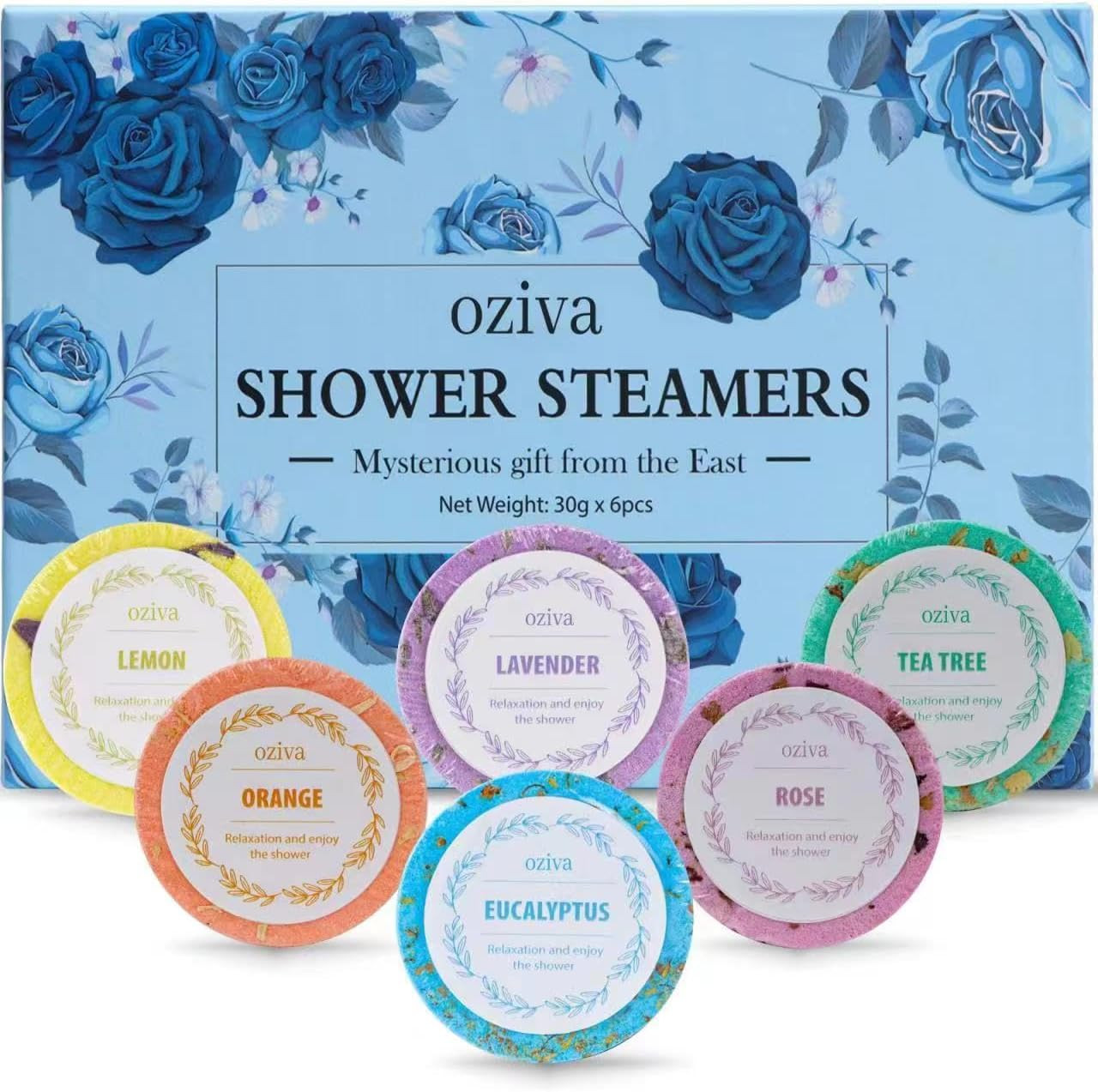 Aromatherapy Shower Steamers- Box of 6 Premium Shower Bombs with Essential Oils. Self Care Christ... | Amazon (US)