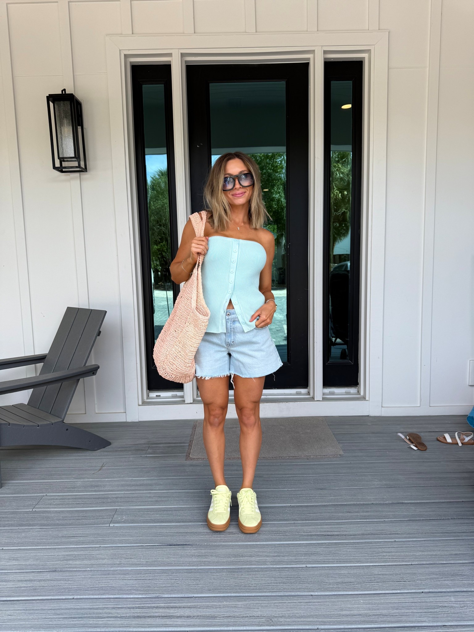 How cute is this Abercrombie top (size smart) + shorts (size 26) + I LOVE THESE AMAZON adidas!!! 

#LTKTravel #LTKFindsUnder50 #LTKPetite