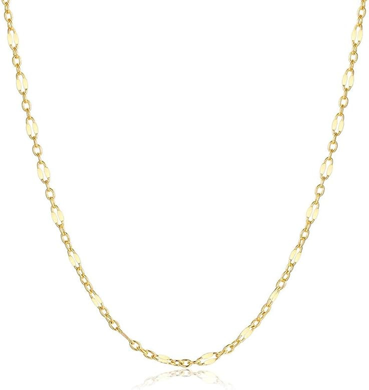 VACRONA Gold Dainty Beaded Choker Necklace 18K Gold Plated Evil Eye Choker Necklace Delicate Long... | Amazon (US)