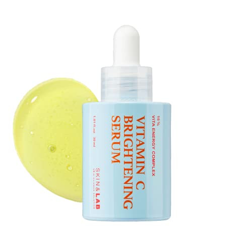 [SKIN&LAB] Vitamin C Brightening Serum for Face, 15% Vita Energy Complex, Hyaluronic Acid, Panthe... | Amazon (US)