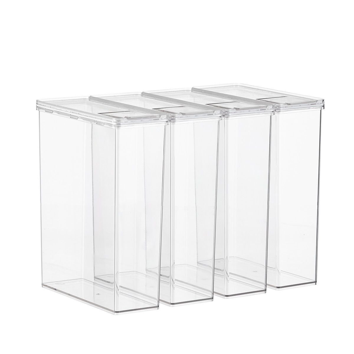 Case of 4 T.H.E. Cereal Canister Clear | The Container Store