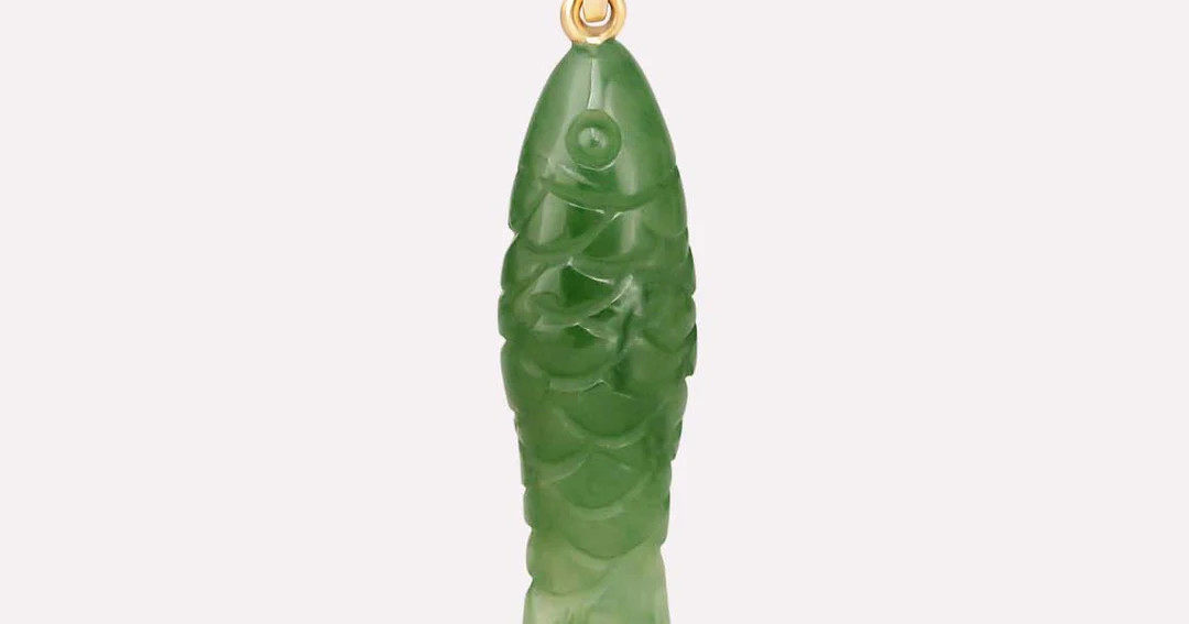 Solid Yellow Gold - Gemstone Fish Charm | Ana Luisa Jewelry | Ana Luisa