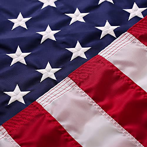 2X3 American Flag for Outside | Amercian Flag Made in USA Heavy Duty American Flags for Outside 2X3 with Embroidered Stars and Sewn Stripes American Flag for Outdoor High Wind- All Weather US | Amazon (US)