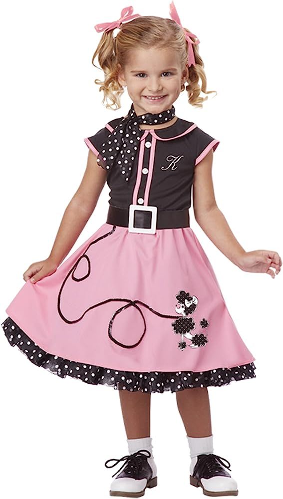 50's Poodle Cutie Costume for Toddler | Amazon (US)