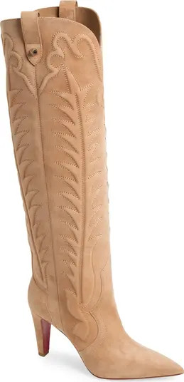 Christian Louboutin Santia Knee High Western Boot (Women) | Nordstrom | Nordstrom