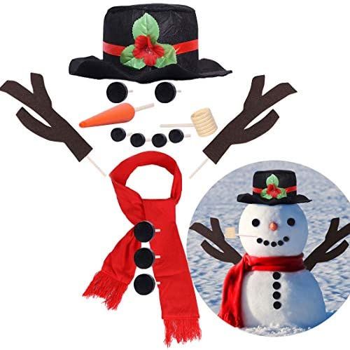 16Pcs Christmas Snowman Decorating Making Kit Outdoor Fun Kids Christmas Winter Holiday Party Dec... | Amazon (US)