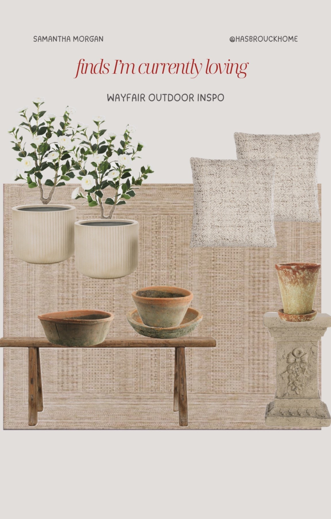 Wayfair outdoor inspo I’m loving 🤎

Earthy neutral organic home decor patio furniture outdoor patio patio decor patio inspo outdoor space 

#LTKdayinmylife #LTKSaleAlert #LTKHome