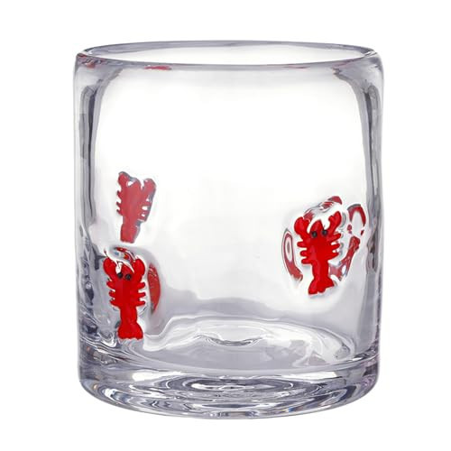 Santa Barbara Design Studio Icons Glassware Double Old Fashioned Glass, 14 Ounces, Lobster | Amazon (US)