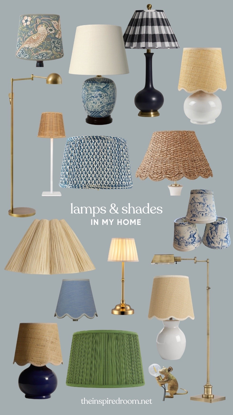 Lamps and lampshades in my coastal cottage home - scalloped details, pleated shades, cordless lamps, floor lamps, brass, blue and white

#LTKHome #LTKSaleAlert #LTKSeasonal