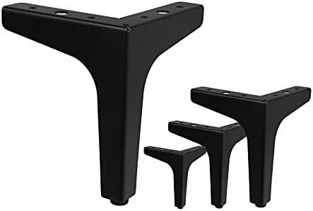 Bbiubiu 6 inch Metal Furniture Legs,Modern Triangle Cabinet Feet,Heavy Duty Metal Furniture Legs wit | Amazon (US)