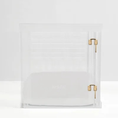 Medium Clear View Pet Crate with Gold Latch | Wayfair North America