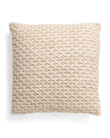 20x20 Cotton Jersey Honeycomb Pillow | TJ Maxx
