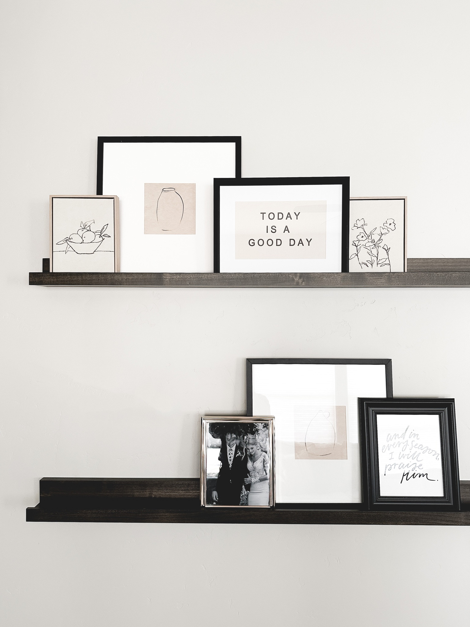 Target art, framed prints, floating shelves (5’) 

#LTKunder50 #LTKhome