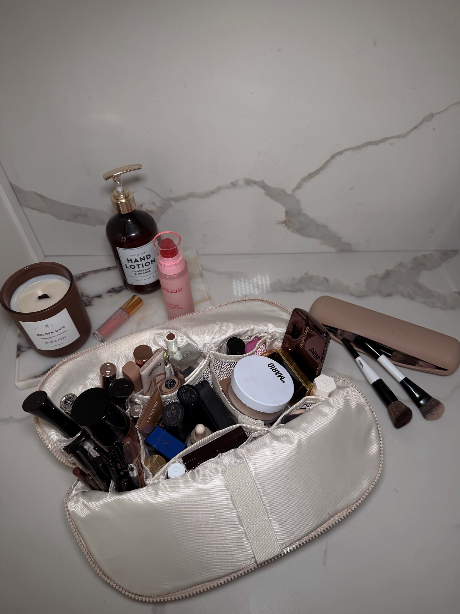 Amazon makeup bag! I use this as my daily bag but it’s also perfect for travel 

Beauty | makeup | Rita Salmo | fold down makeup bag 

#LTKBeauty #LTKOver40